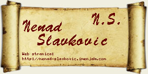 Nenad Slavković vizit kartica
